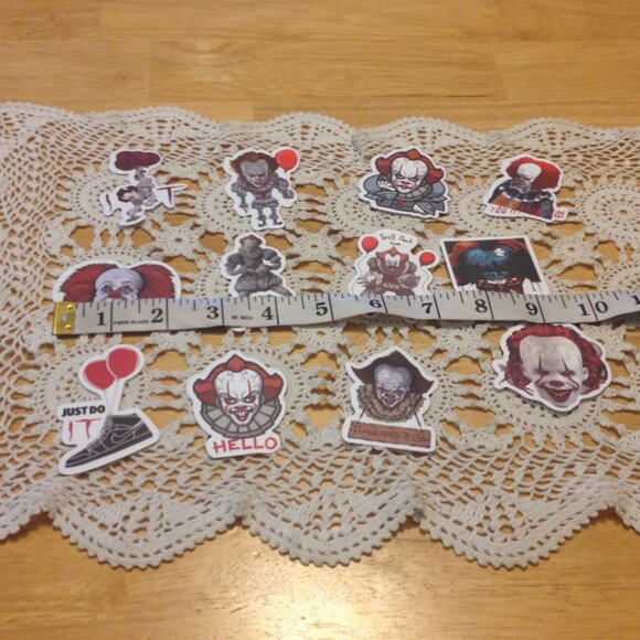 Scary Clowns / Horror stickers bundle, cellphone, hydroflask, crafts - Picture 2 of 5